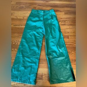 NWT Princess Polly Green Pleather Pants